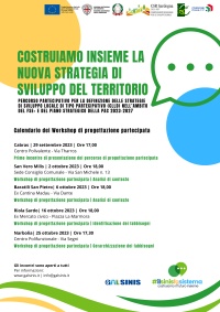 #ilsinisfasistema - Calendario dei Workshop di progettazione partecipata