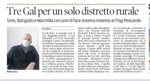 La Nuova Sardegna | Tre Gal per un solo distretto rurale