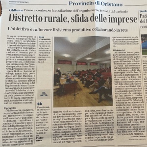 L'Unione Sarda | Distretto rurale, sfida delle imprese