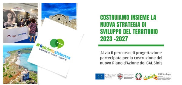 Al via la fase di coinvolgimento e ascolto del territorio per la nuova Strategia di Sviluppo Locale #ilsinisfasistema.  Il calendario dei primi appuntamenti del percorso di progettazione partecipata.