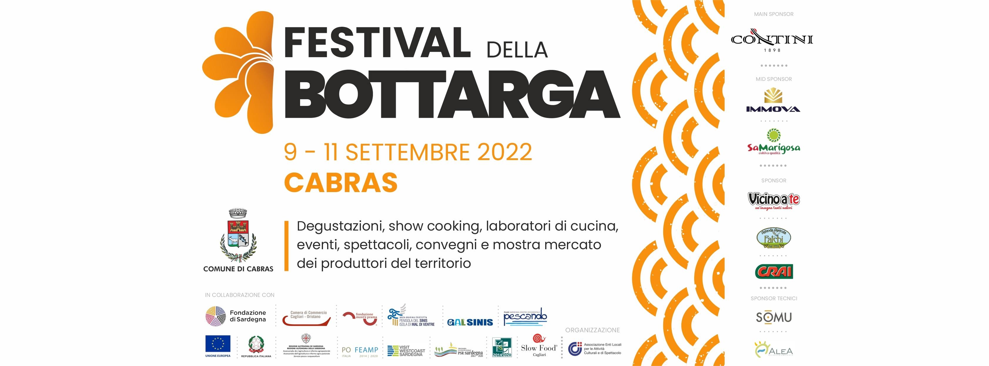 FESTIVAL DELLA BOTTARGA dal 9 all'11 Settembre a Cabras