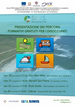 Presentazione dei percorsi formativi previsti dal Progetto 